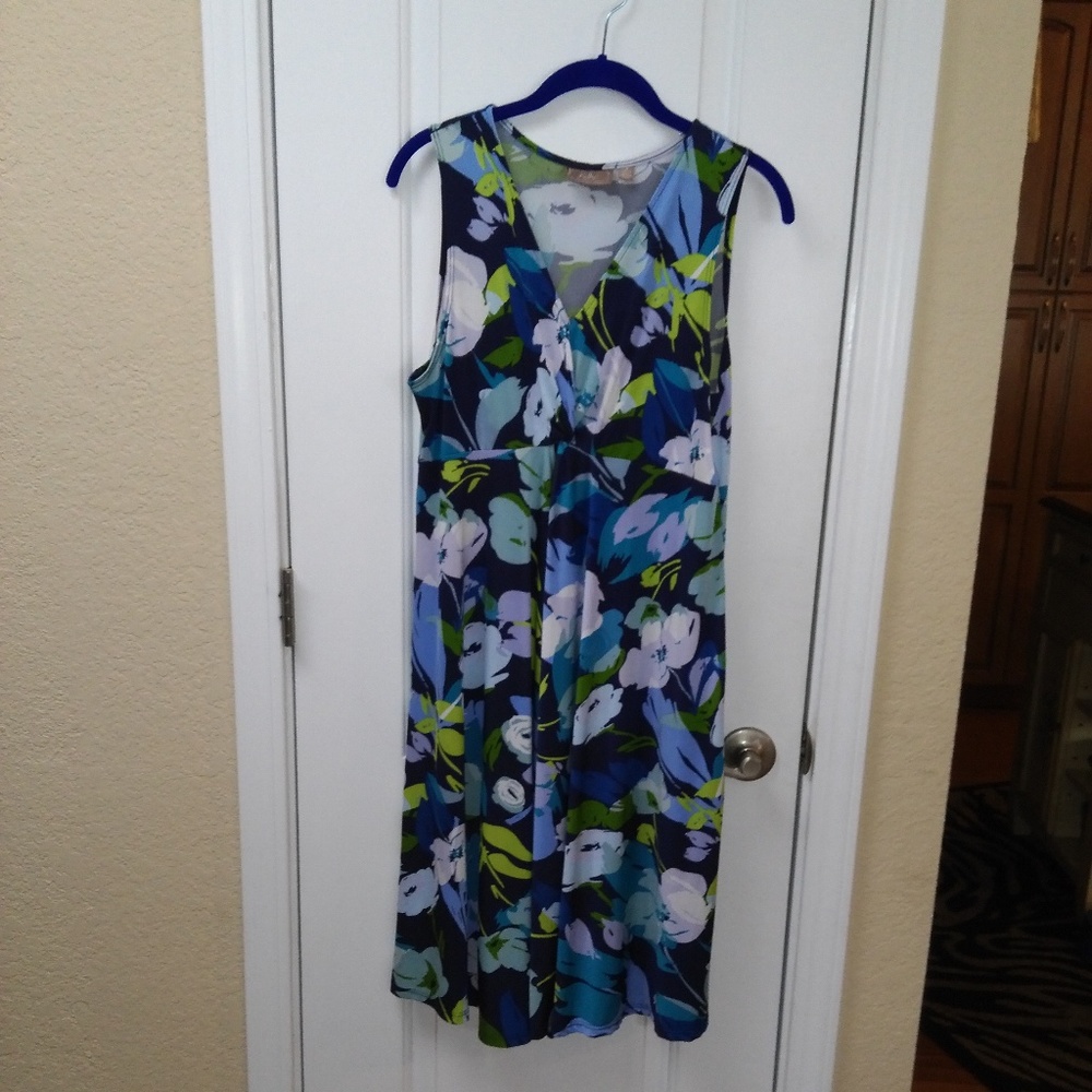 Kelly by Clinton Kelly Floral Print Knit Dress